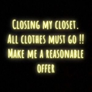 Closing closet !!